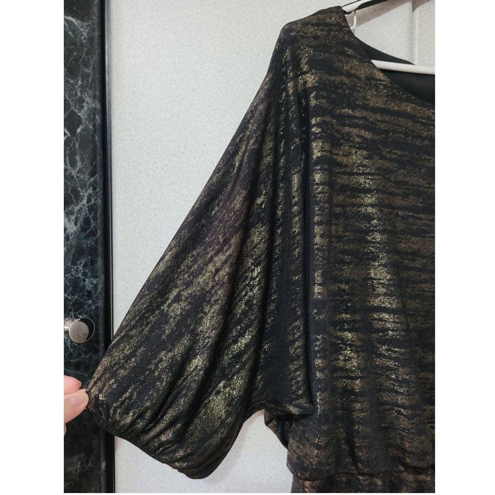 Women's Blouson Dress, 3/4 Sleeve, Drop Waist, AGB, size 6 - Picture 5 of 7